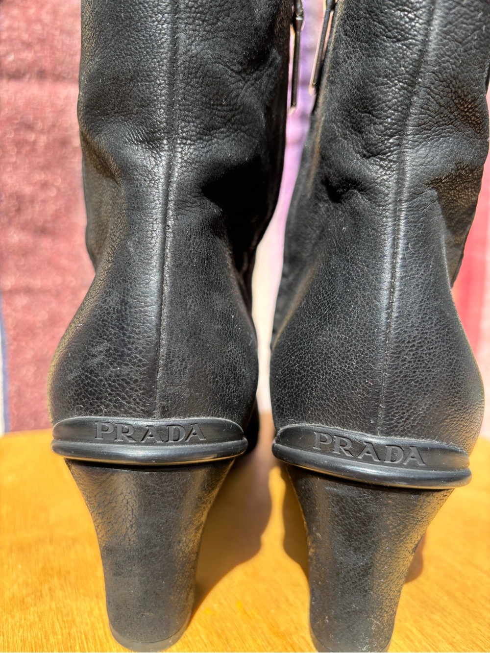 Prada Black Leather Women's Ankle Boots - 36 (US 6) - Picture 5 of 8